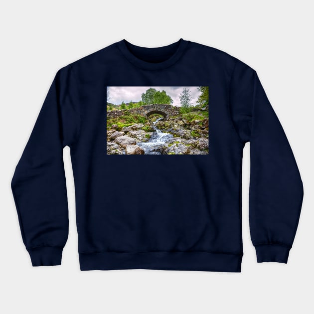 Ashness Bridge, Lake District, Cumbria, UK Crewneck Sweatshirt by tommysphotos